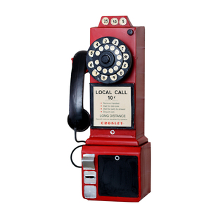 复古老式挂墙电话机模型服装店酒吧橱窗装饰品壁饰摆件摄影道具