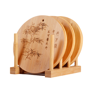 桌面隔热垫耐高温餐垫餐桌垫防烫砂锅竹垫锅底垫防热木质实木盘子