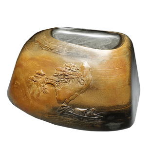 清仓处理老库存砚台歙砚原石书法带盖镇尺徽墨条文房四宝捡漏端砚