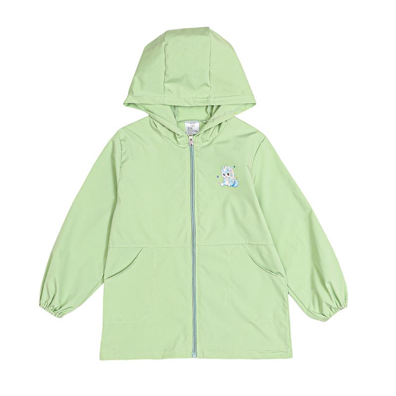 秋冬儿童防水罩衣长袖羽绒服护衣男童棉服防脏罩衫女童拉链画画衣