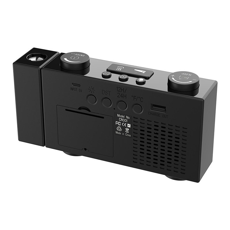 新款fm收音投影闹钟亚马逊货源