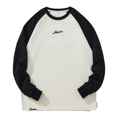 秋季重磅撞色长袖t恤美式打底衫