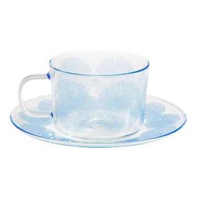 蓝色冰川芬兰插画下午茶耐热杯碟