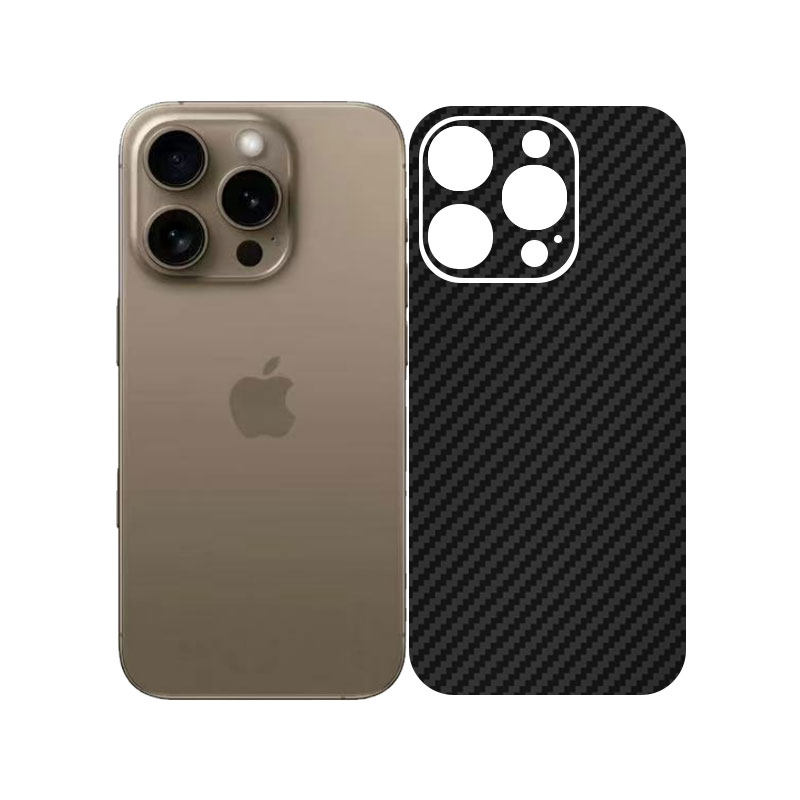 适用iPhone16pro后背保护膜苹果15plus手机贴膜18promax碳纤维磨砂后壳膜14全包苹果13/12彩膜1