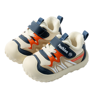 男宝宝棉鞋2025冬季婴幼儿1-3岁软底儿童鞋子机能男童加绒学步鞋