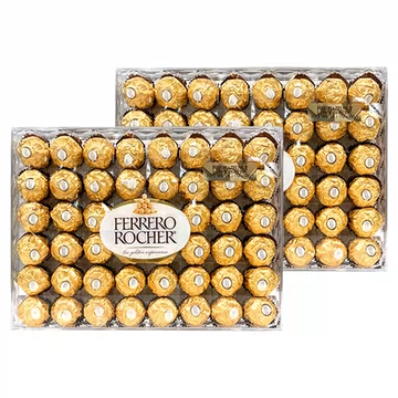 【自营】Ferrero费列罗巧克力榛果48粒*2盒