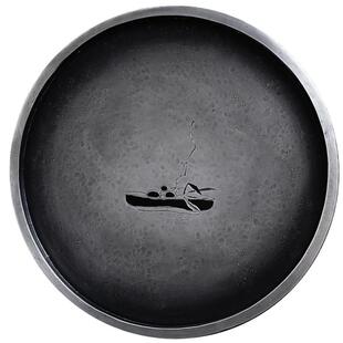 斑锡龙超大号纯锡壶承观者一修纯手工干泡台储水功夫茶道茶船复古