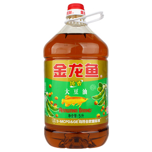 金龙鱼纯香大豆油5l桶煎炸食堂用
