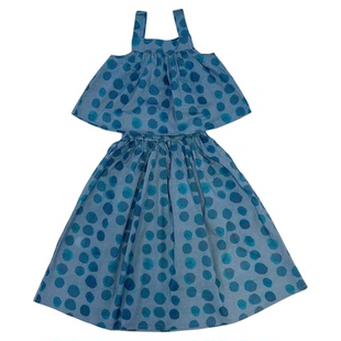 男童女童套装夏季韩系儿童洋气短袖短裤宝宝吊带半身裙兄妹两件套