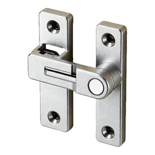 免打孔夜光门扣门栓90度玻璃推拉门锁插销卡扣卫生间移门固定锁扣