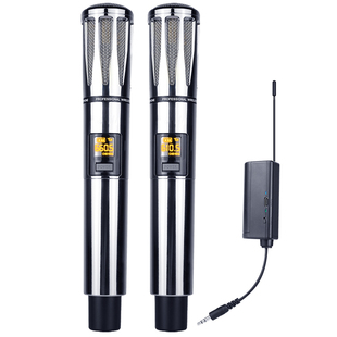 万能无线话筒家用K歌一拖二家庭ktv连音响户外唱歌直播麦克风通用