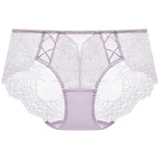 曼妮芬性感蕾丝内裤轻透包臀全棉抗菌裆女低腰三角裤底裤20710667