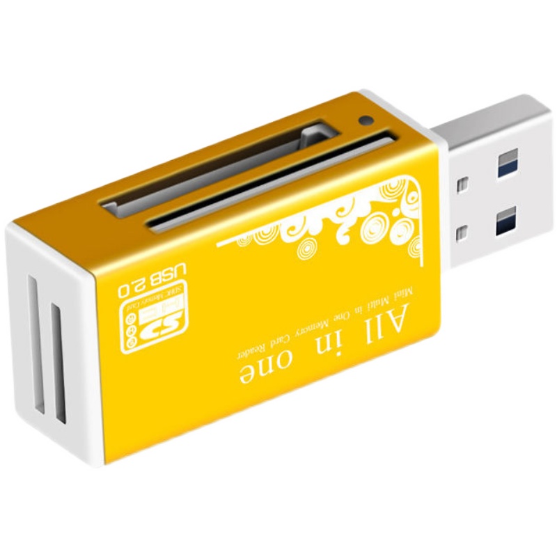 多合一读卡器内存卡TF卡SD卡MS/M2通用USB读卡转换器多功能传输头