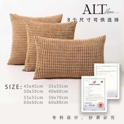 方形沙发抱枕客厅轻奢高级感靠垫2025新款靠背垫床头靠枕套不含芯