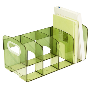 透明书立架学生书桌桌面书本收纳书架挡板亚克力桌上书籍整理神器