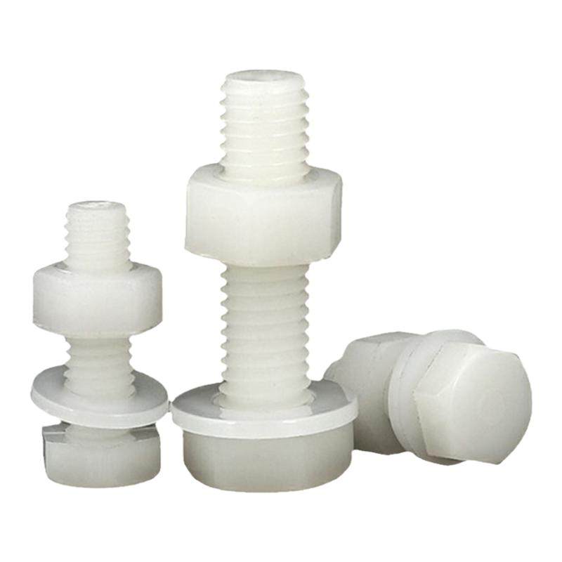 尼龙塑胶螺丝外六角螺钉塑料螺栓套装绝缘螺母M30M6M8M10M12M16