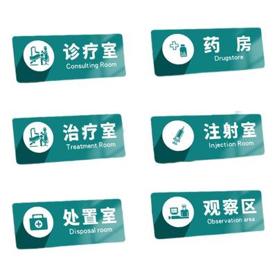 诊所医院标识牌科室牌亚克力