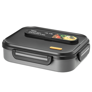 TAFUCO/泰福高大容量餐盘304不锈钢饭盒上班中小学生分格餐盒食堂