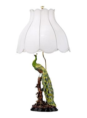 蒂高美居欧式风工艺品书桌灯孔雀