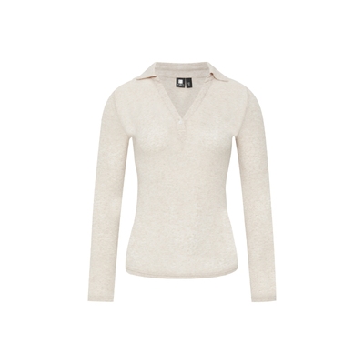 oneupV领翻领长袖T恤POLO衫