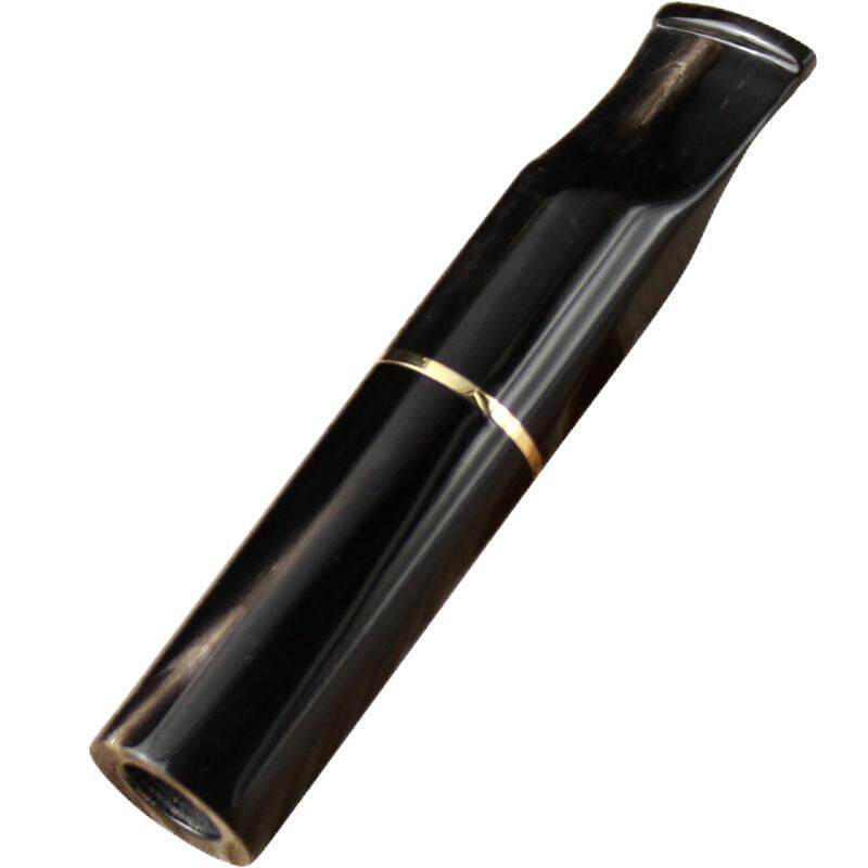 黑牦牛角烟嘴过滤器9mm换芯型烟嘴