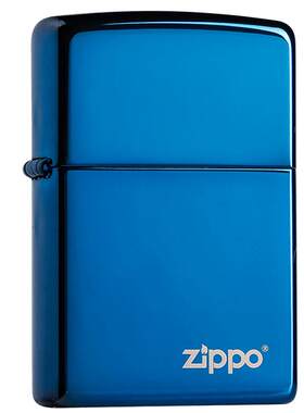 zippo打火机正品蓝冰标志送礼