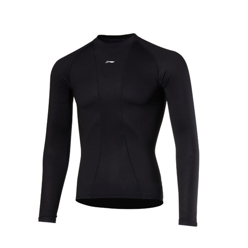 李宁骑行服男士打底衫秋冬季排汗衫2025新款冬季保暖骑行内衣长袖