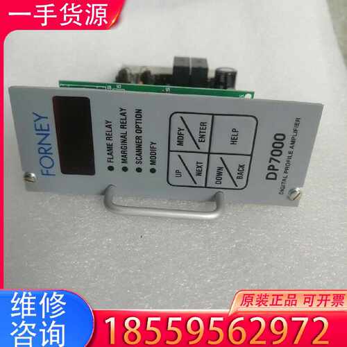 【询价】FORNEY福尼DP7000火焰检测放大器适用