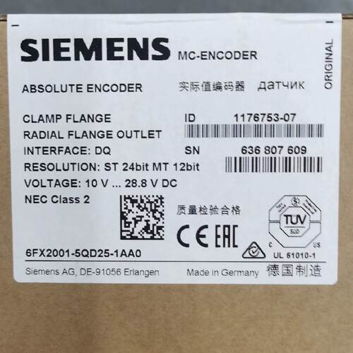 议价西门子6FX2001-5QD25-1AA0编码器，全新原装，价格私聊