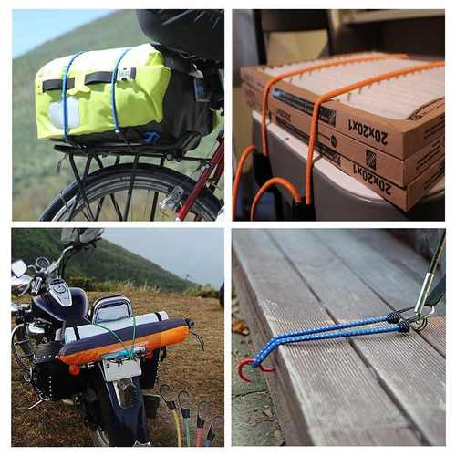 跨境热销乳胶高弹力捆绑带自行车挂钩后座货物固定带绳行李摩托车