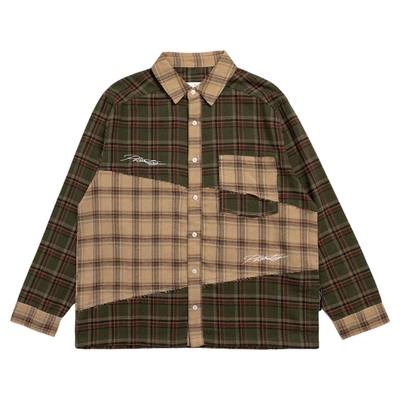 范特西秋冬格子衬衫男女同款