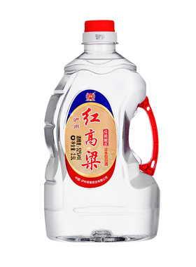 泸州老窖红高粱52度白酒2.5L浓香型纯粮食桶装口粮酒泡酒高粱酒