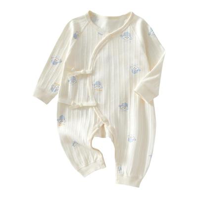 100%棉刚出生待产宝宝连体衣