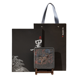 善琏湖笔 麒麟 墨块墨条徽墨文房四宝书法礼物仿古老墨笔墨纸砚墨块松烟墨条曹素功墨条老墨条礼盒装