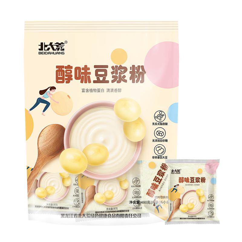 北大荒醇味豆浆粉480g营养早餐