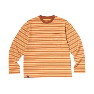 oddCIRKUS条纹T恤 日系条纹圆领长袖T恤美式休闲卫衣春季新款