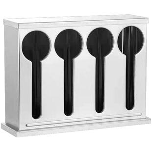 三洽不锈钢汤壳收纳盒龟壳勺纯色收纳架调羹汤勺架餐厅食堂用