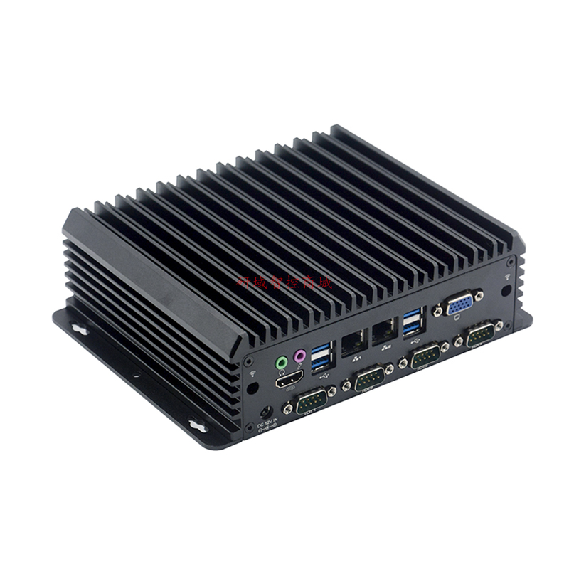 研域C5750Z-C6无风扇嵌入式工控机J1900迷你X86视觉工业电脑CAN