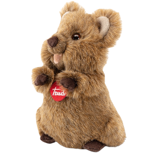 意大利trudi短尾矮袋鼠毛绒玩具公仔可爱玩偶儿童礼物娃娃送女友