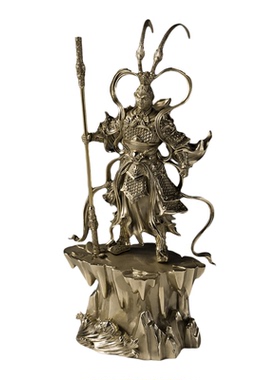 铜师傅见微齐天圣威小号铜摆件