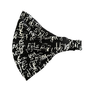 运动发带欧美宽边头带遮盖白发发箍暗黑色系发饰时髦头饰防风抹额