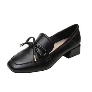 2026年新款英伦小皮鞋女春百搭日系jk制服单鞋中跟大码女鞋41到43