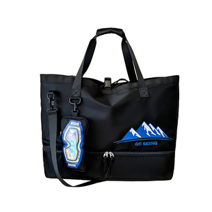 超大容量短途旅行包滑雪包独立鞋仓头盔雪鞋行李收纳袋运动健身包