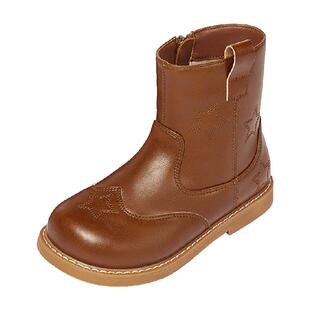 斯纳菲儿童靴子女童短靴单靴2025年秋冬新款小公主洋气女孩马丁靴