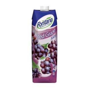 塞浦路斯进口fontana芳塔娜葡萄汁1L轻食店果蔬汁年货果汁饮料