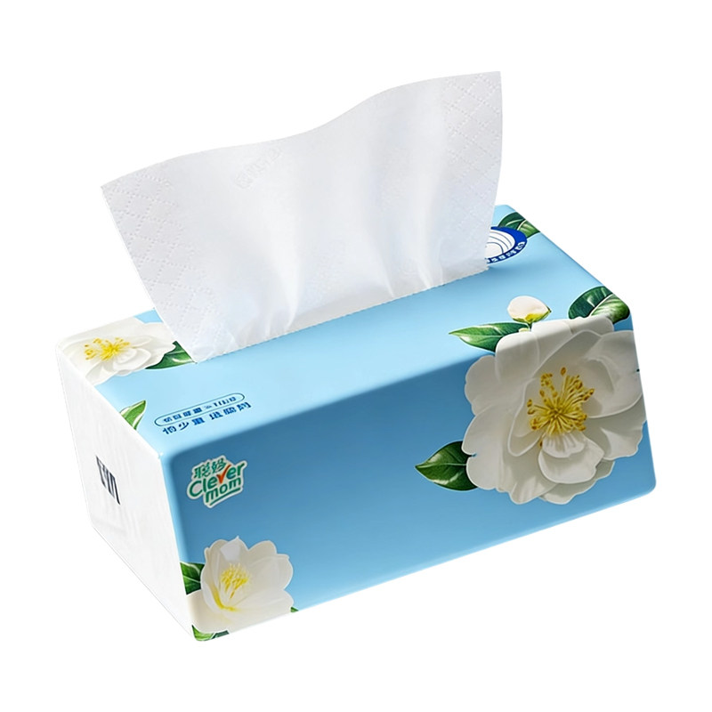 聪妈山茶花抽纸大包纸巾