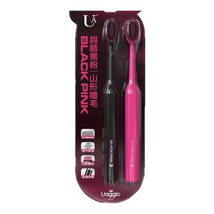 牙刷软毛成人情侣一对家用超细超软护龈多巴胺黑粉罗马柱山形防滑