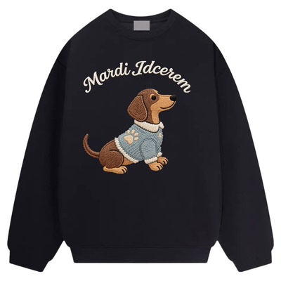 正品idceremMardi腊肠狗女卫衣