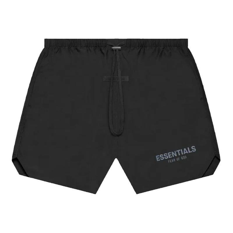 阿伦777 Fear of God Essentials FOG 20款反光字母抽绳棉短裤男