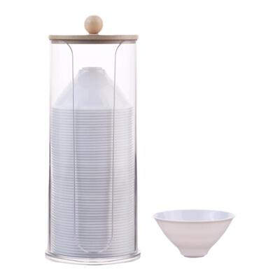 一次性斗笠杯送大杯架家用招待喝茶杯耐热功夫茶杯品茗杯带收纳架